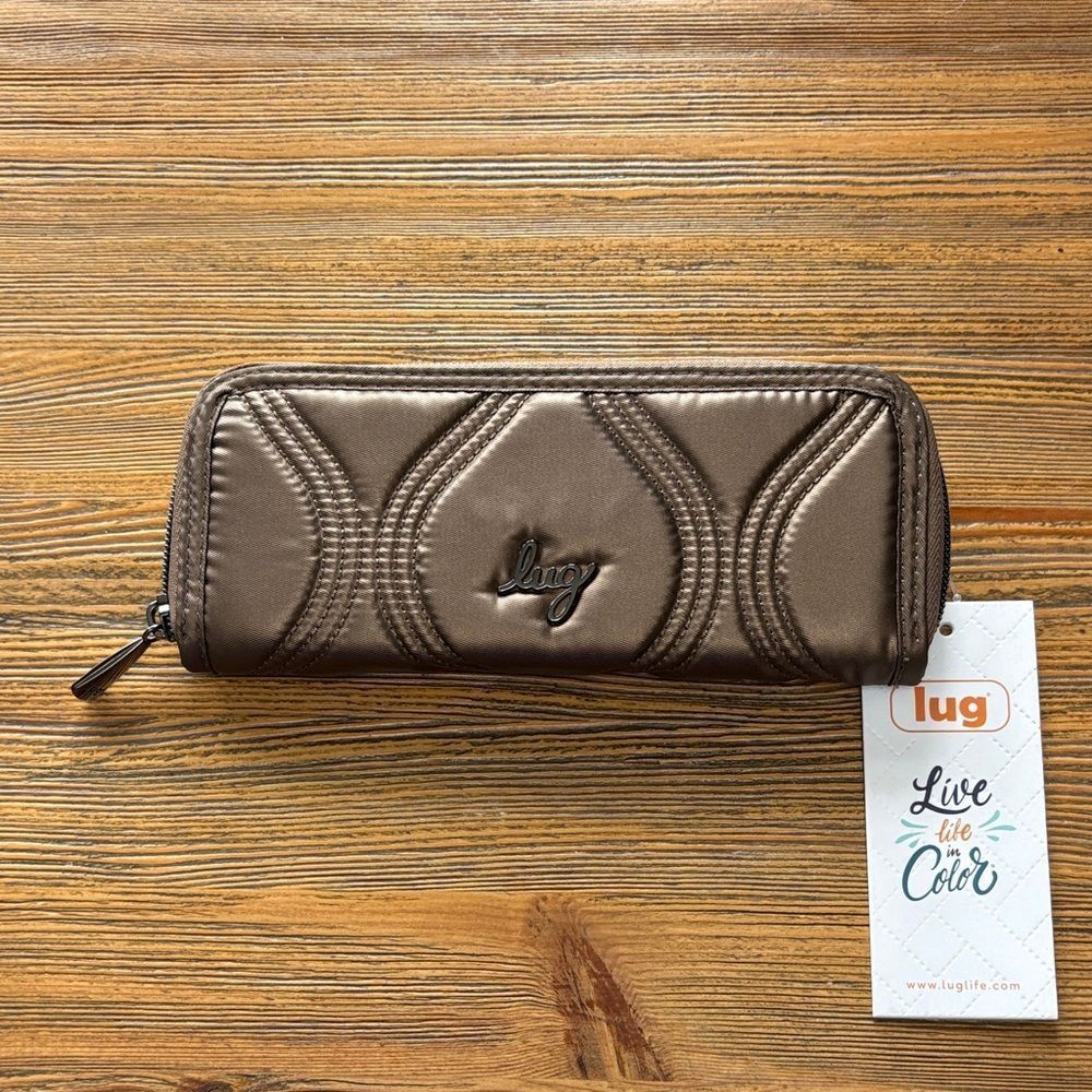 Lug Quilted Brown Wallet